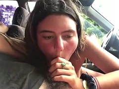 Любители, Красотки, Минет, Брюнетки, В машине, Семяизвержение