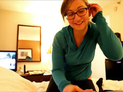 Большой член, Минет, Парочка, Очки