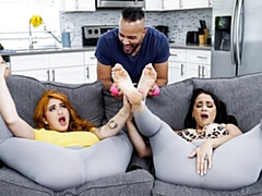 FFM fuck with two hot girlfriends Miss Raquel and Nia Bleu