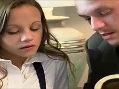 Anal, Cul, Blonde, Classique, Tir de sperme, Élève, Adolescente, Rétro ancien