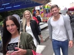 Блондинки, Собачьи, Вчетвером, Ласковые ручки, Натуральные сиськи, На природе, От первого лица, Молоденькие