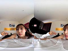 VR Yua: Blowjob, Brunette Asian Porn