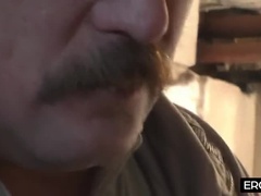 German Dad Fucks Tight Teen Stepdaughter Hardcore Blowjob Cum on Tits