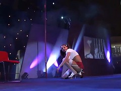 hot lesbian sex show on public stage