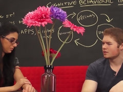 Lieveling, Grote lul, Pijpbeurt, Bruinharig, Sperma shot, Hondjeshouding, Hd, Lerarin