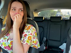 - Fuck me please! Mom stepmother gave herself to her stepson right in the car after a fight with her husband