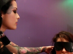 Bondage, Gode, Hard, Talons, Embrassement, Lesbienne, Rugueux, Nénés