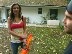 Grote kont, Pijpbeurt, Bruinharig, Sperma shot, Schattig, Handbeurt, Hardcore, Tieten likken