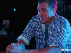 Grosser schwanz, Blasen, Auto, Schwanz, Würgen, Lecken, Piercing, Muschi