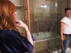 Grosser arsch, Grosse titten, Blasen, Paar, Aufs gesicht abspritzen, Milf, Titten, Ehefrau