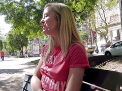 Culo, Negro, Rubia, Europeo, Húngaro, Maduro, Al aire libre, Perforación