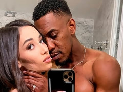 Schwarz, Blasen, Hundestellung, Behaart, Handjob, Interrassisch, Jungendliche (18+), Titten