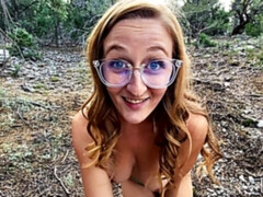 Blondine, Blasen, Hundestellung, Handjob, Masturbation, Milf, Im freien, Pov