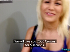 Amateur, Cul, Blonde, Sucer une bite, Pov, Public, Plan cul à trois