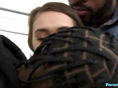 Culo, Morena, Estilo perrito, Ébano, Peludo, Sexo duro, Interracial, Tetas