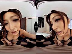 Asian babe gets fucked after boobs squeezing: Blowjob, Cam Vr VR Porn