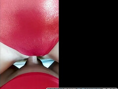 Enthousiasteling, Grote mammen, Sperma shot, Handbeurt, Huisgemaakt, Orgasme, Gezichtspunt, Tiener