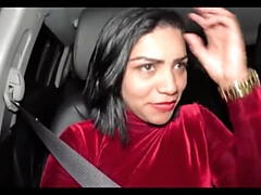 Hot Wife Takes Raw Cock in Car - Nicoly Mattos Fucked Hard by Husband