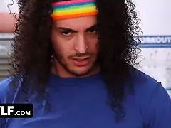 Adonis' voyeurism tom desires come true: cougars use his huge shaft for a perspiring threesome