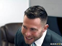 Curvaceous latina massages and fucks Seth in the office