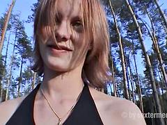 Amateur, Sucer une bite, Compilation, Allemand, De plein air, Pov, Adolescente, Nénés