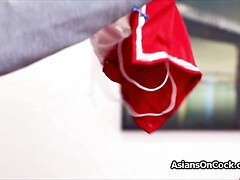 18 jaar, Aziatisch, Pijpbeurt, Hardcore, Ondergoed, Kut duiken, Realiteit, Tiener