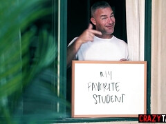 Asiático, Mamada, Polla, Estilo perrito, Masturbación, Pequeña, Maestra, Tetas