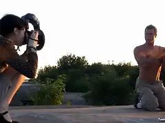 Sucer une bite, Tir de sperme, Hd, De plein air, Criant, Adolescente