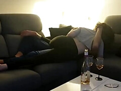 Hot amateur wife cheating with lover - hubby films foreplay before sex