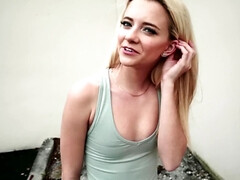 Blond, Geld, Buiten, Verlegen, Tiener