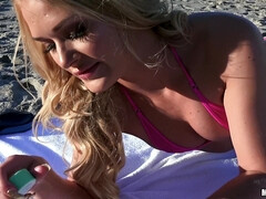 In den arsch, Arsch, Strand, Blondine, Besamung, Milf, Pov