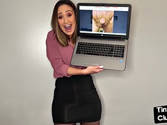 Chica, Británico, Morena, Dominacion femenina, Lencería, Solo