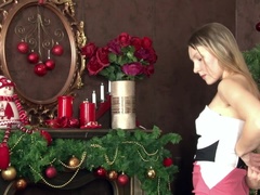 Culo, Rubia, Peludo, Masturbación, Medias largas, Bajo la falda