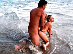 Gorgeous skinny blonde Cayenne Klein fucks with a huge penis