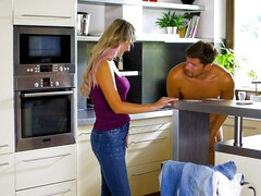 Mamada, Europeo, Novia, Coño, Cabello corto, Trio, Tetas, Esposa