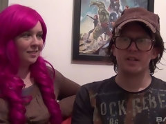 Blondine, Blasen, Spermaladung, Aufs gesicht abspritzen, Lingerie