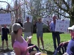 Amateur, Nana, Blonde, Groupe, Hard, Hd, Orgie, De plein air