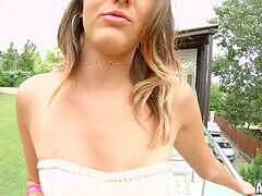 All internal Hungarian teen gets her first buttfuck internal cumshot