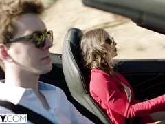 Anal, Gros seins, Sucer une bite, Brunette brune, Hard, Chevaucher