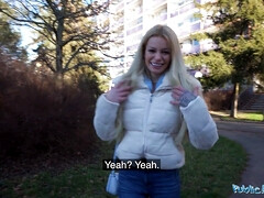 Blondine, Blasen, Besamung, Deutsch, Pov, Öffentlich, Muschi, Rau