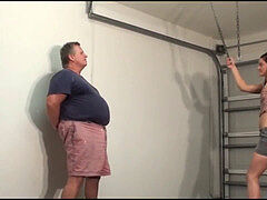 Cindy spills His balls - Severe kicking balls