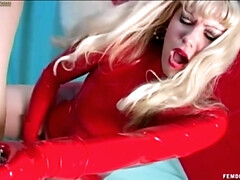 Sadomasoquismo, Rubia, Amarrada, Linda, Fetiche, Pajear, Látex, Coño