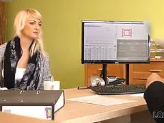 LOAN4K. Brilliant towheaded girl gets money after sex with..