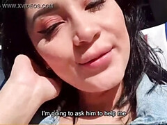 Bus passenger caught me teasing my body and he helps me squirt