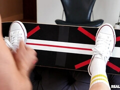 Американки, Блондинки, Собачьи, Лизание, Натуральные сиськи, Пирсинг, Жесткий секс, Носки