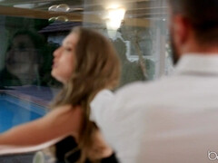 Lécher le cul, Nana, Salle de bains, Faciale, Talons, Léchez, Chatte, Voyeur