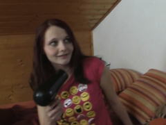 Old couple fuck teen in the bathroom