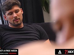 Elena Lux's tight ass fingered before intense DP with Kristof Cale