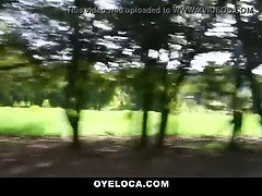 Curvy Latina babe bounces her thick ass on hard Chico stick while working on her tight pussy