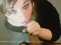 Amateur, Grosse bite, Sucer une bite, Brunette brune, Homosexuelle, Petite amie, Pov